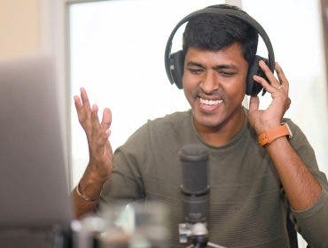 Microphone and other gifts for a talkative brother