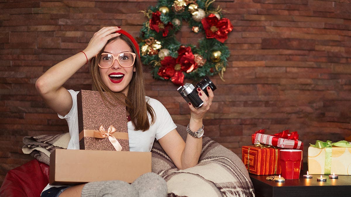 Photographer happy with our gift ideas 2024