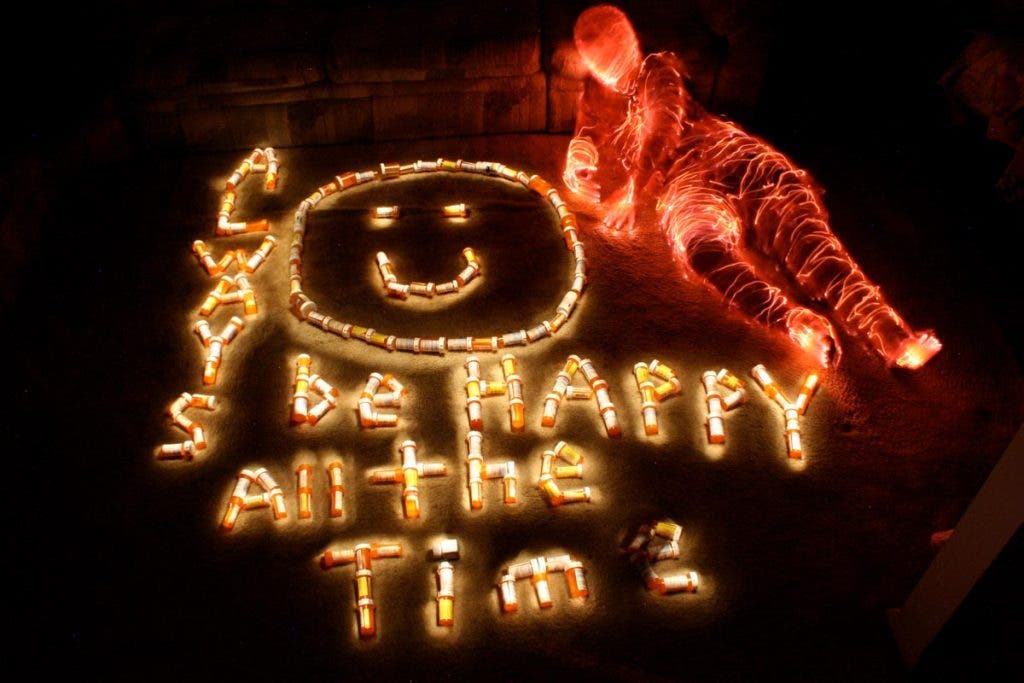 Photo by Dave Schlaich - Light Painting - Light Against Cancer