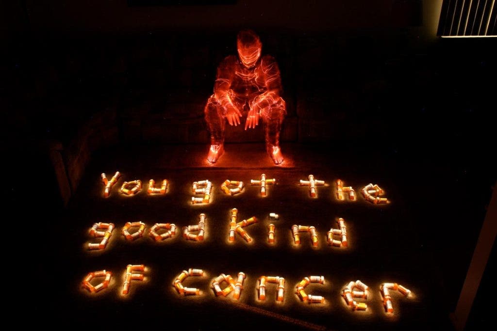 Photo by Dave Schlaich - Light Painting - Light Against Cancer