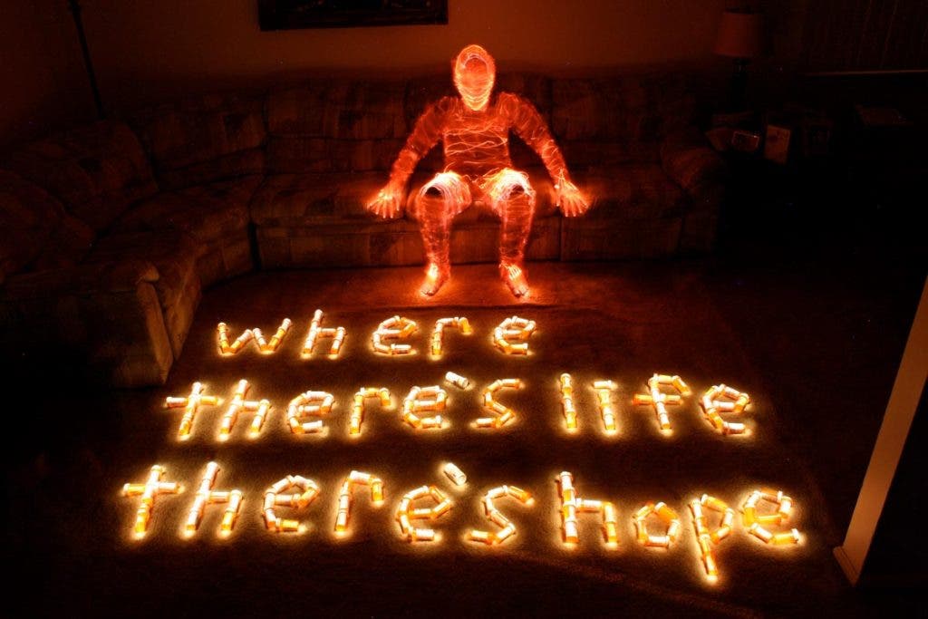 Photo by Dave Schlaich - Light Painting - Light Against Cancer