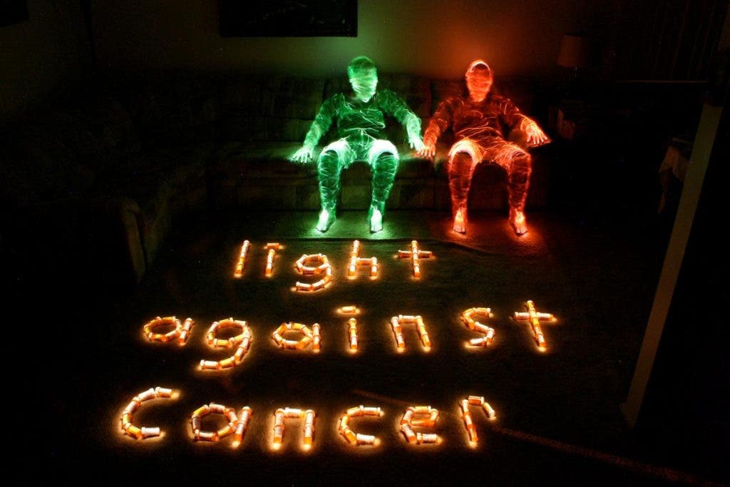 Photo by Dave Schlaich - Light Painting - Light Against Cancer