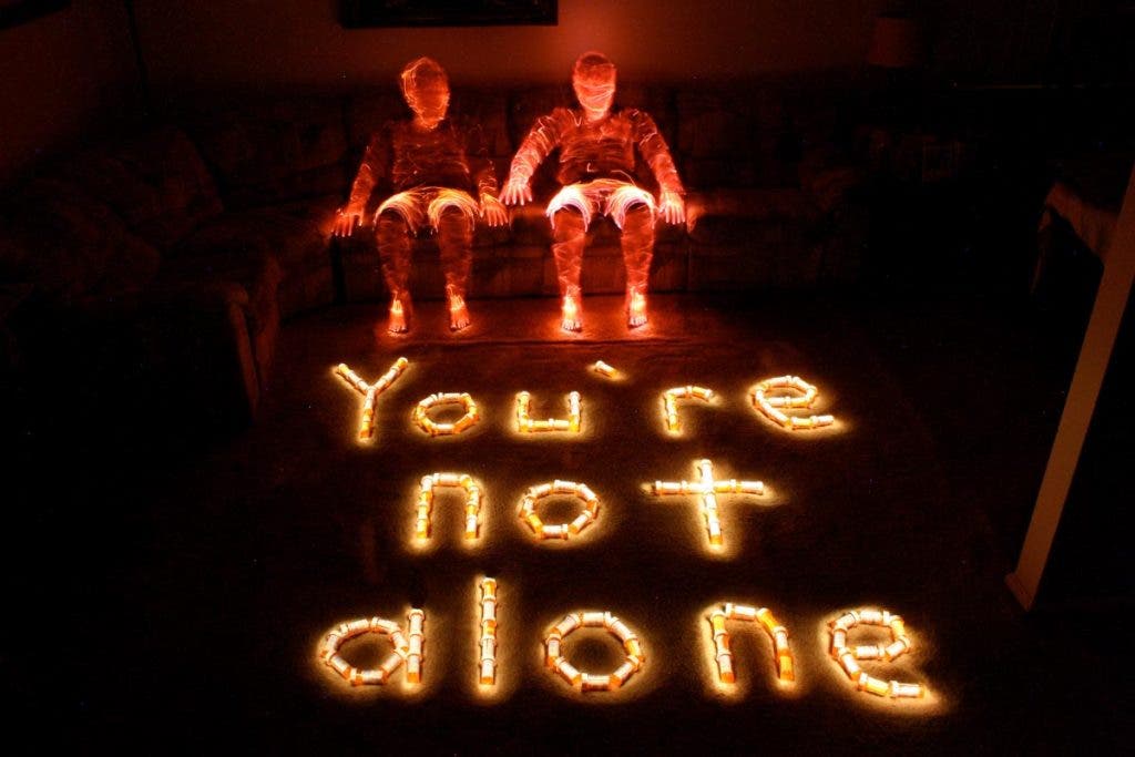Photo by Dave Schlaich - Light Painting - Light Against Cancer