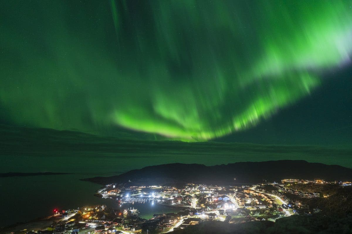 Northern Lights over Qaqortoq, South Greenland_By Stephanie Vermillion