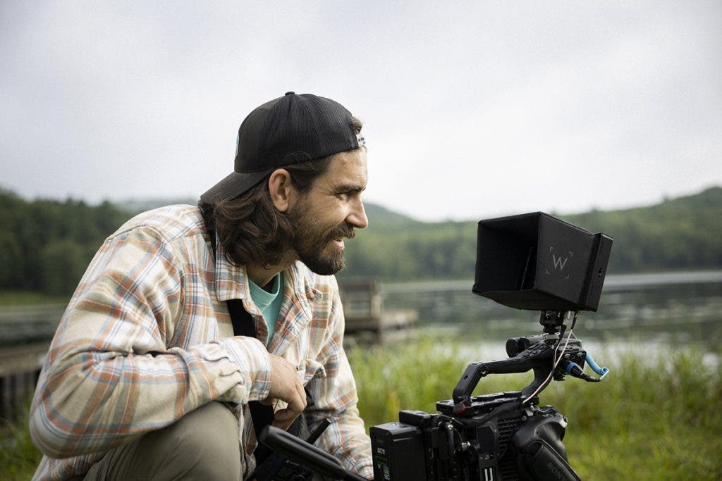Julien Jarry filming a commercial