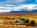 Thingvellir national park in Iceland. Iceland fall nature landscape. Thingvellir nature. Thingvellir park river. River in fall Iceland. Autumn landscape. Thingvellir autumn landscape. - best lens for landscape photography