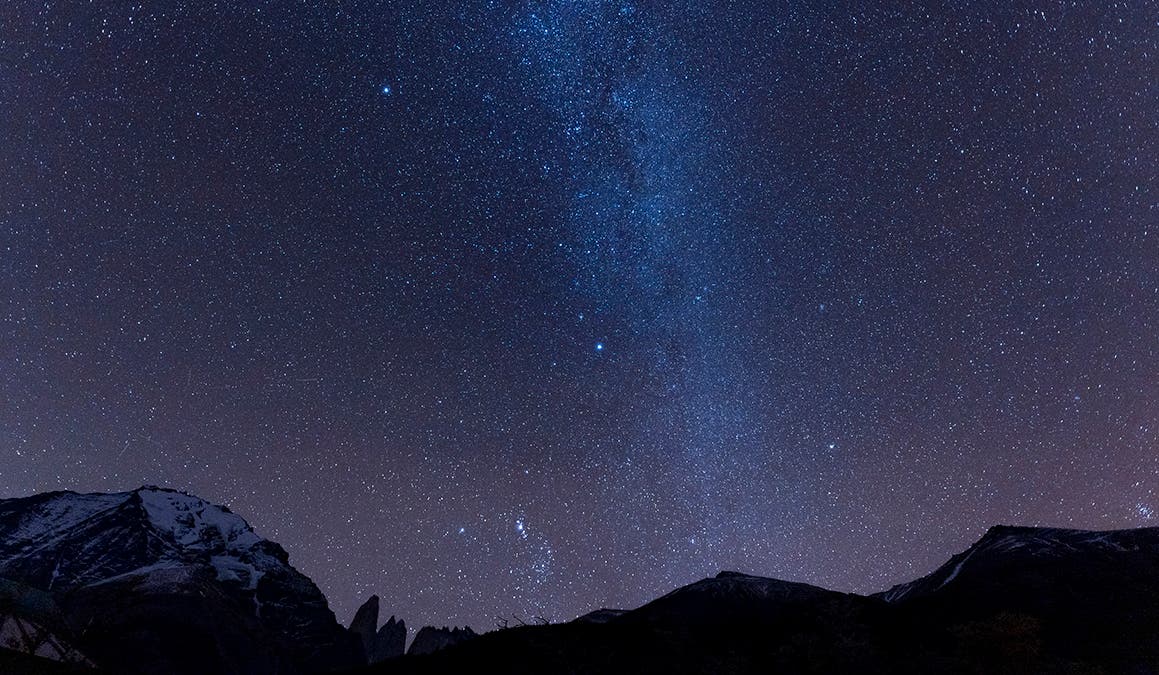Torres del Paine at night from EcoCamp Patagonia_Stephanie Vermillion