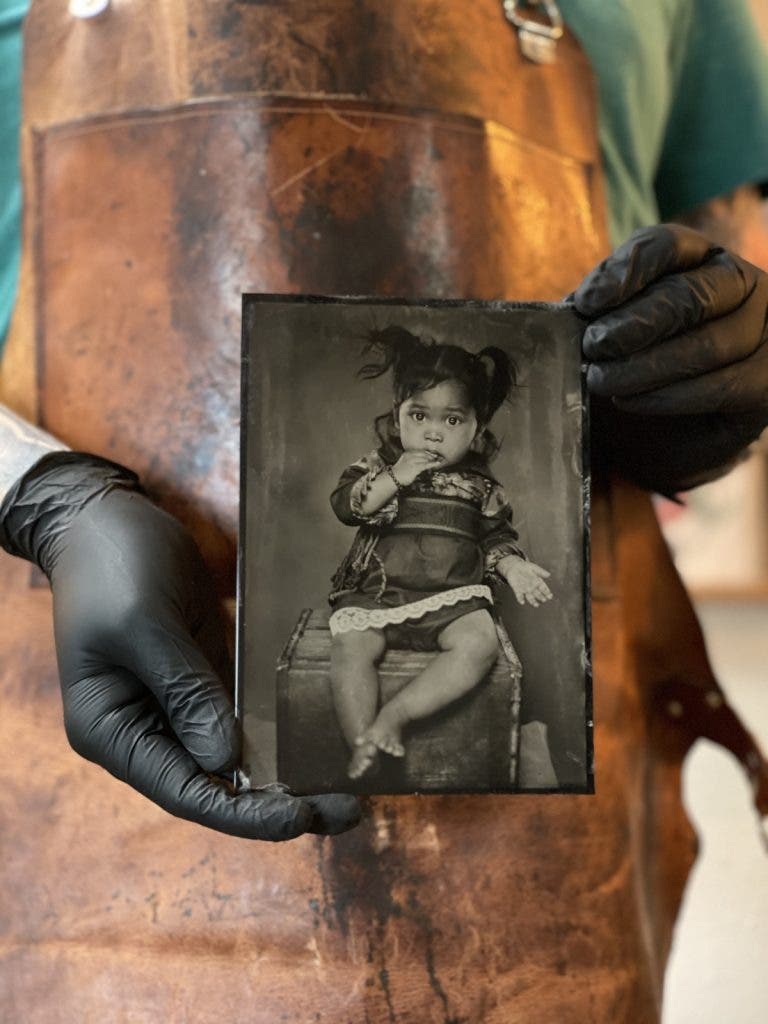 a beautiful tintype portrait