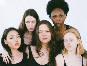 inclusive photography photoshoot of women of different skin colors and races