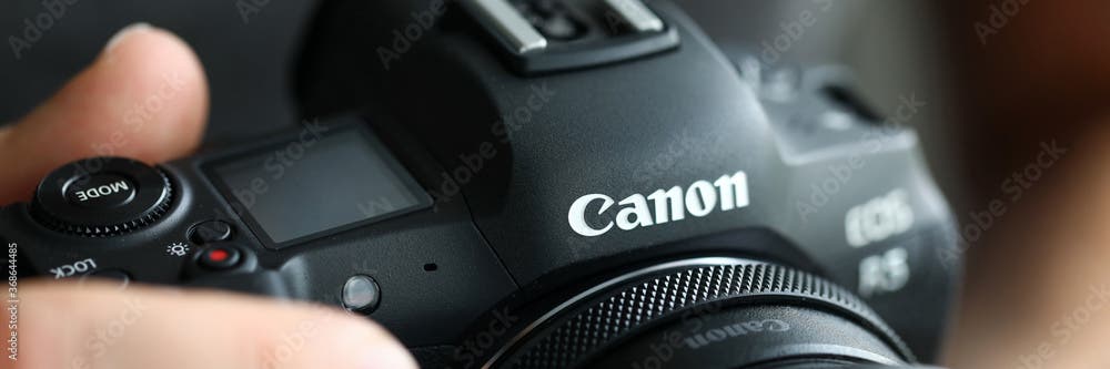 Canon Logo on a camera
