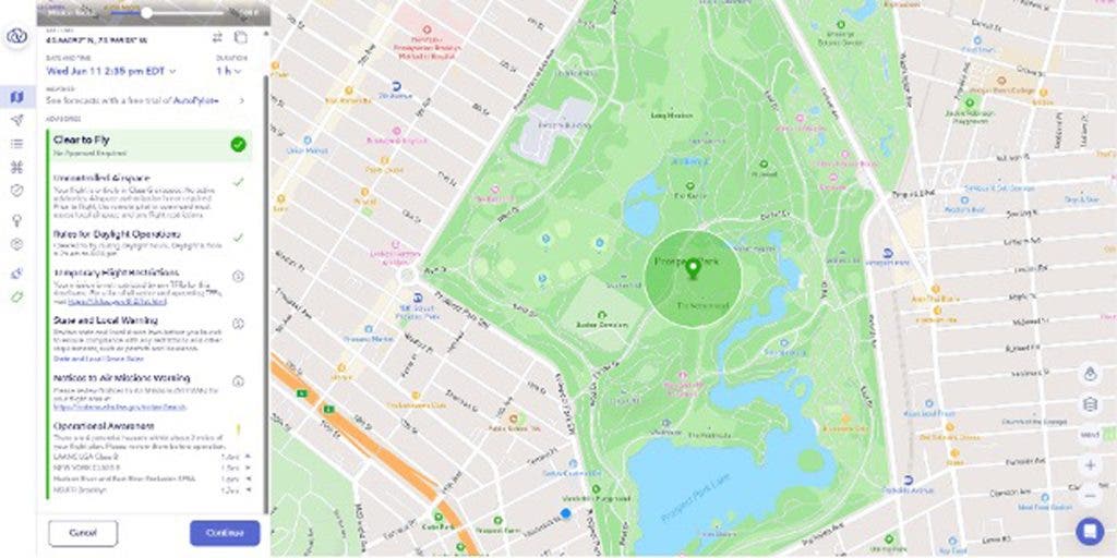 Drone license - B4UFLY is a useful tool