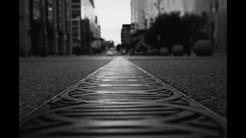 This is the center line of a Nashville street, but I framed it low to make it feel endless—like the city is always pulling you forward.
