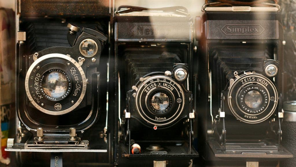 3 used cameras in a chop window
