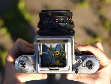Vintage cameras like this can be easy to find where used equipment is sold