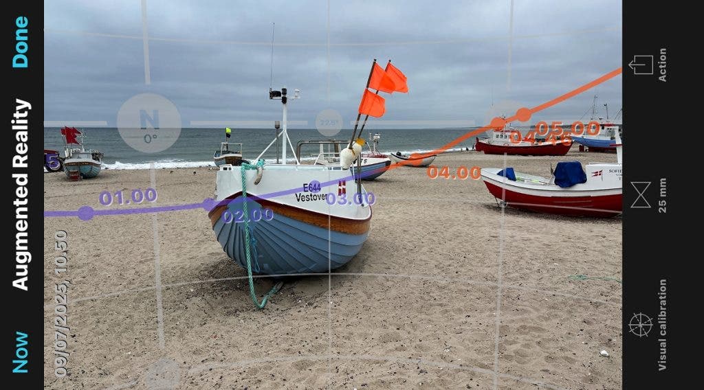 Going for a backlit shot I found a “rough” composition and indication of where to point the camera. For this particular location the boats will not be in the same position day after day. It depends on where they are pulled ashore after each fishing trip.