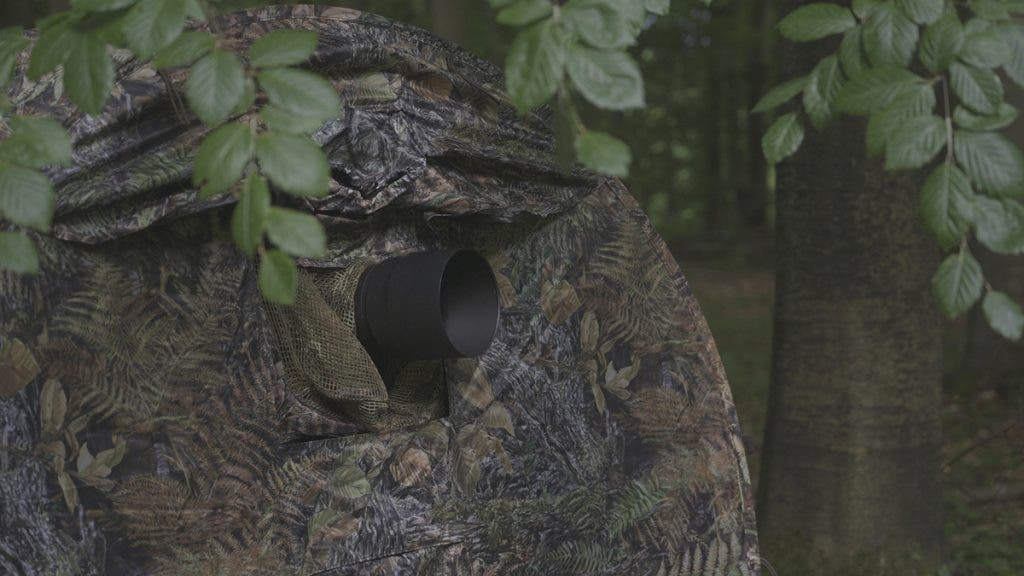 Photographer in hide