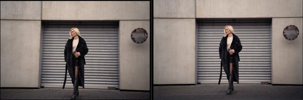 before publishing your photos Before and After