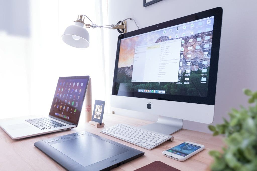 iMac and laptop