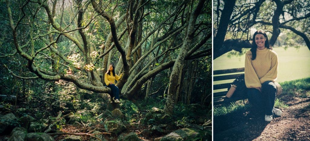 A model shoot on 50mm: Shot on a film camera, the nostalgic look is evergreen