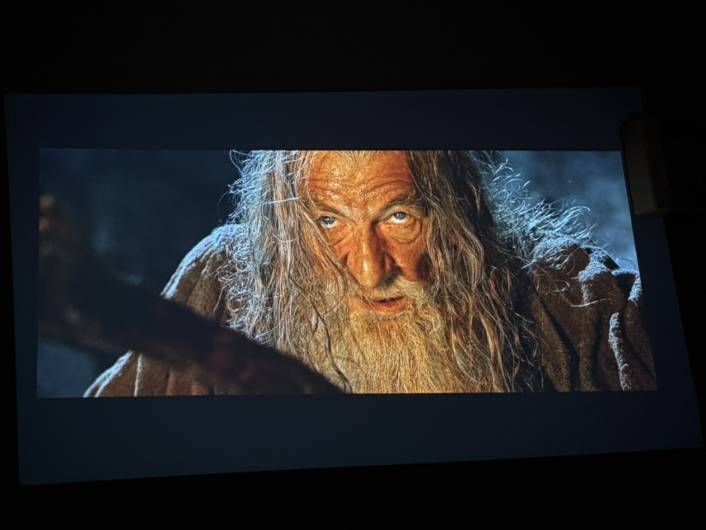 projecting a movie