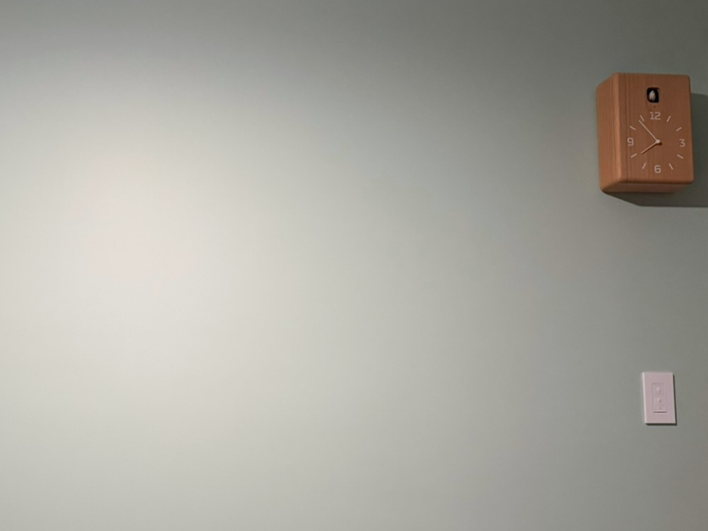 off colored wall