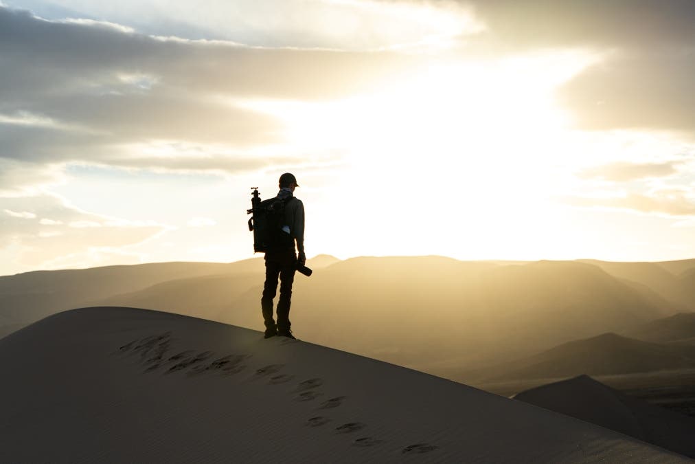 behind the scenes backlit photography sunset