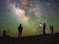 photography workshop conducted under a night sky with photographers and their tripods