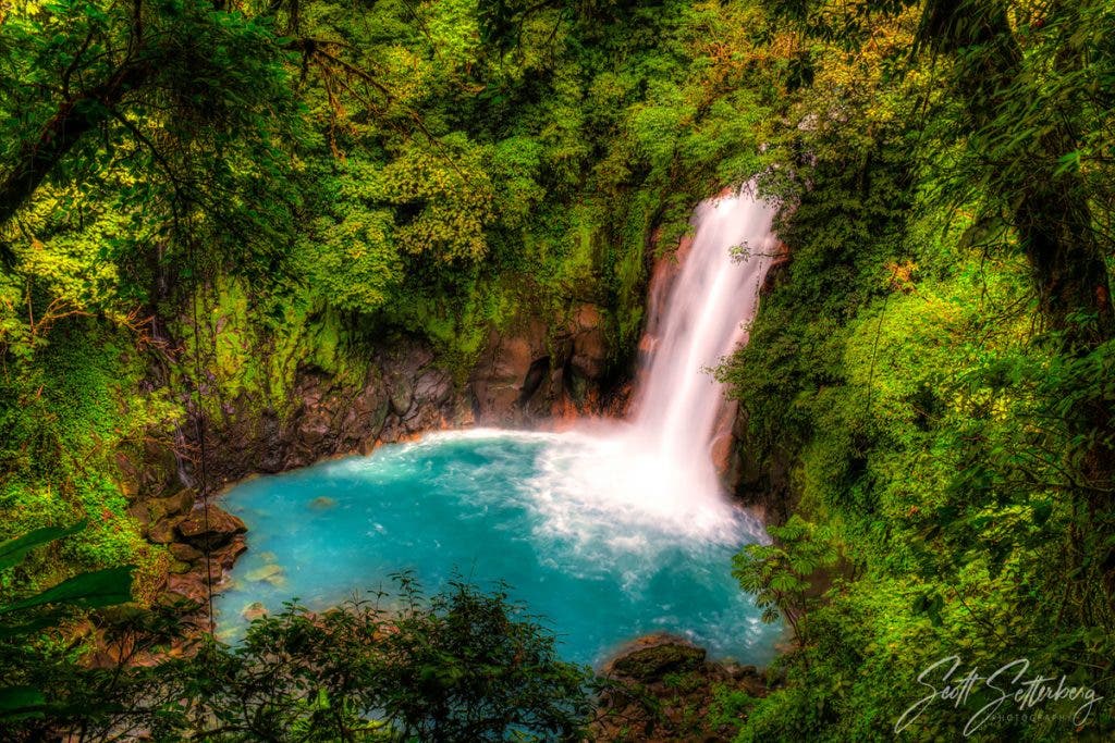 Waterfall Rio Celeste Above