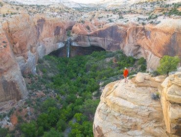 Austin Jackson is exploring nature in this wide-angle shot