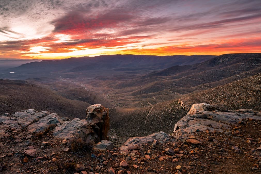 Sunset at Ouberg Pass scaled