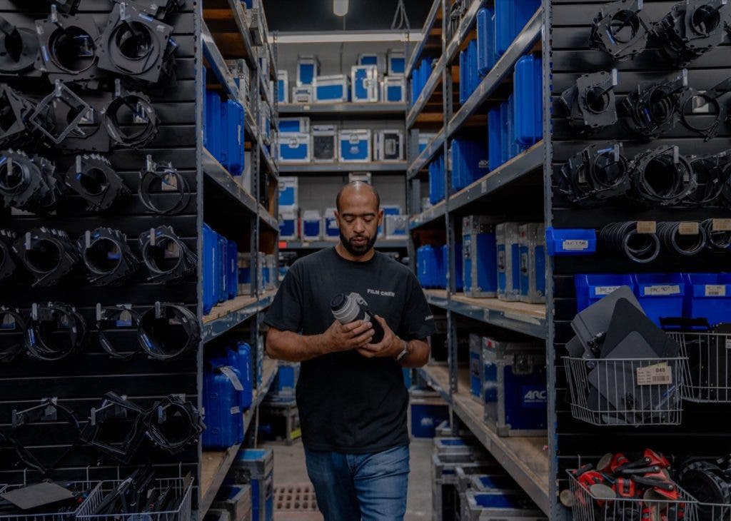 A man walks through ARC and the extensive library