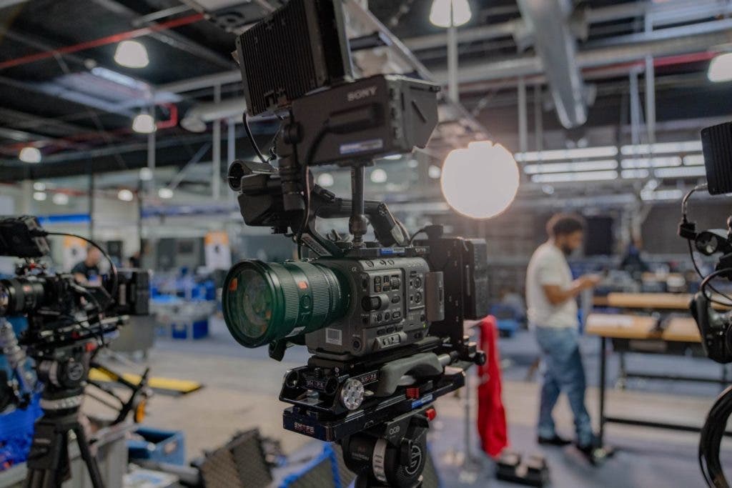 A cinema camera set up at ARC