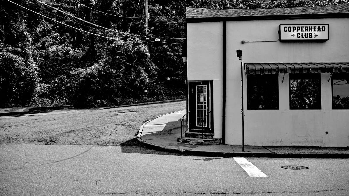 Street photo of a local bar shot with Leica M11 Monochrome
