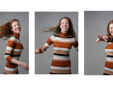 Marisa Roper caught in all her silliness in this series of images captured on the Sony A7 V using AI autofocus