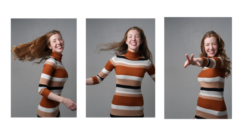 Marisa Roper caught in all her silliness in this series of images captured on the Sony A7 V using AI autofocus