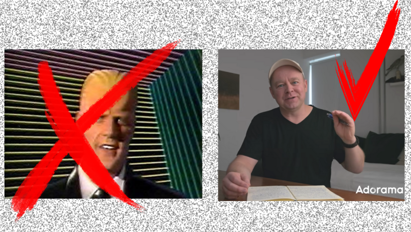 The original AI TV host Max Headroom vs our author and YouTuber Pater Dam