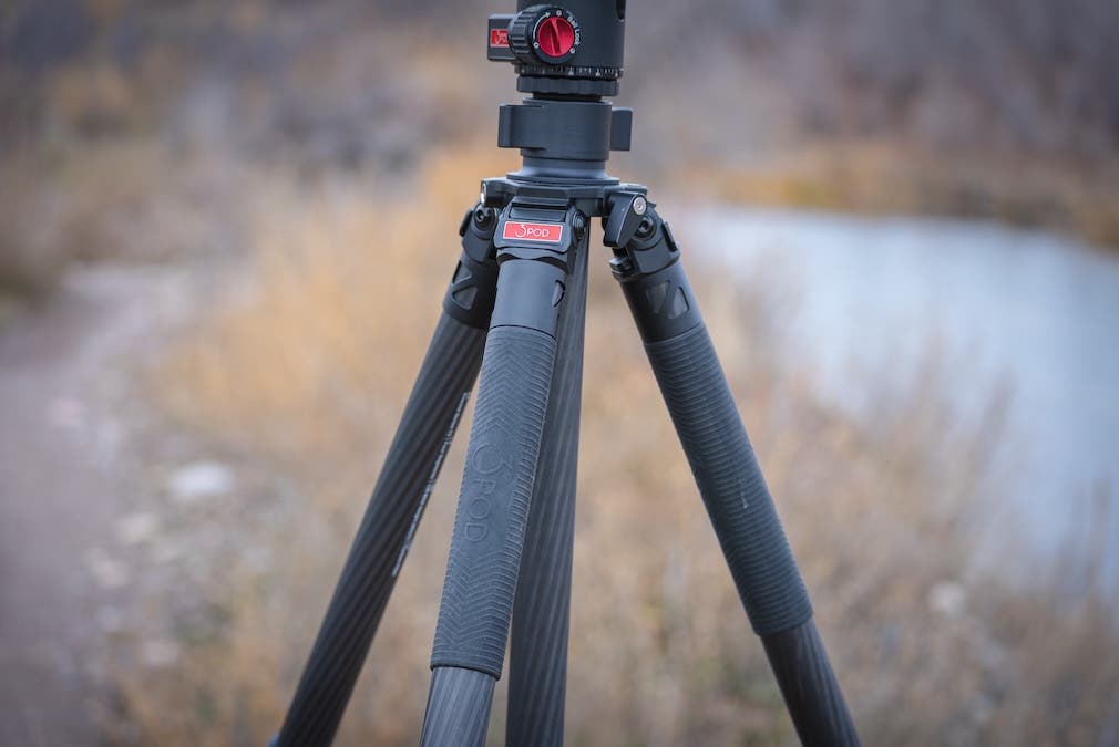 Rubber grips made carrying the tripod so much more manageable in the cold. Keeping my hands warm was crucial to being able to operate the camera to the best of my ability.