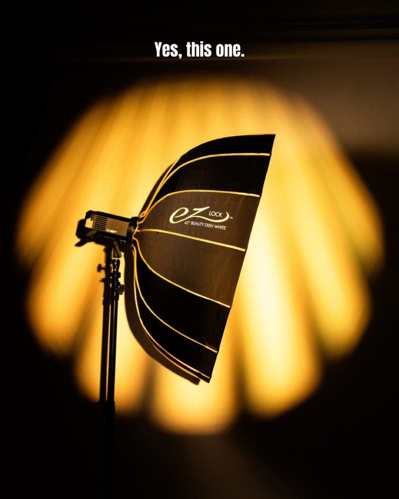 Photo of Gow EZ Lock Collapsible white beauty dish by by Jon Blea