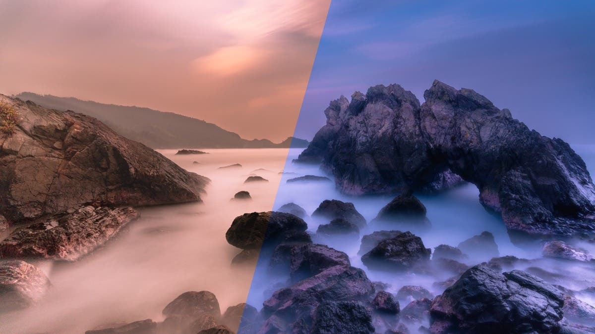 Example of white balance in action