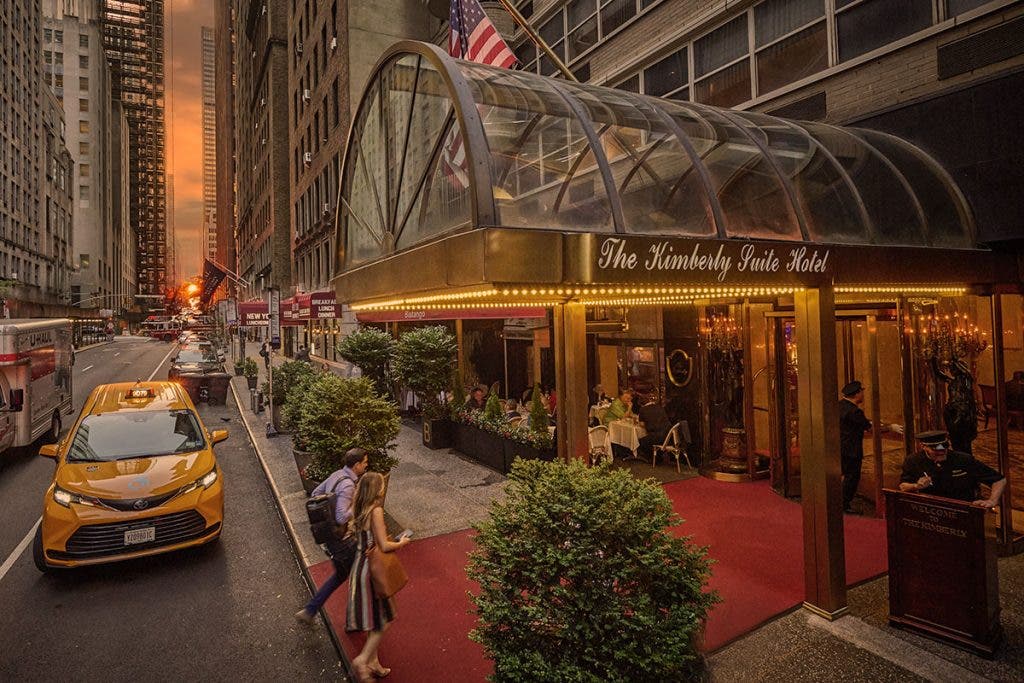 Original shot of hotel exterior