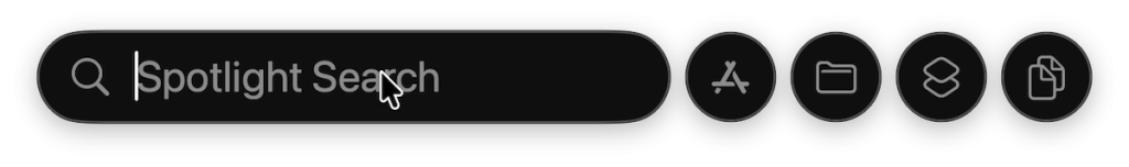 Spotlight Search Bar on Mac
