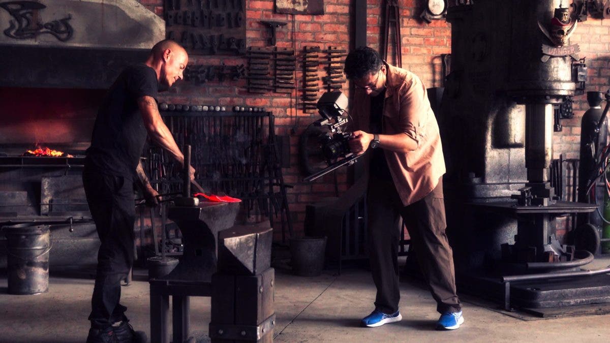 handheld cinematic filming