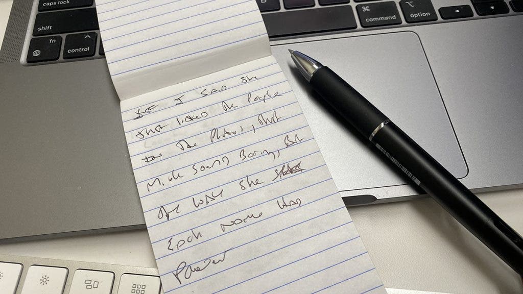 Notebook of photographer Daniel Norton and his thoughts on the keynote by Annie Leibovitz