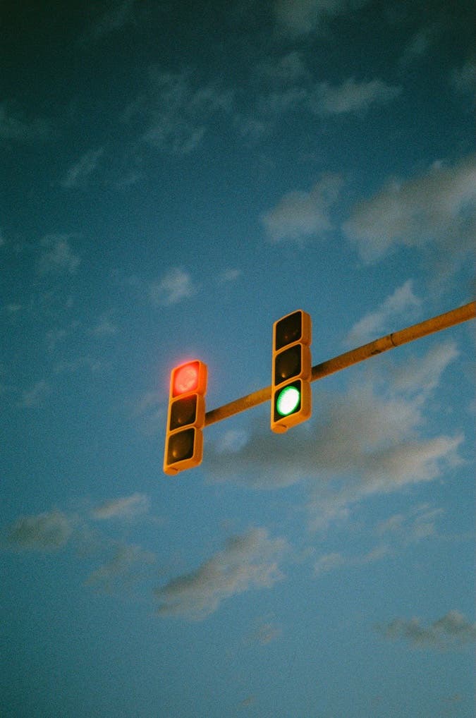 Barcelona traffic lights