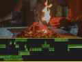 video editing interface showing overlapping audio files