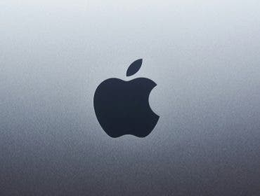 Apple logo on back of Mac