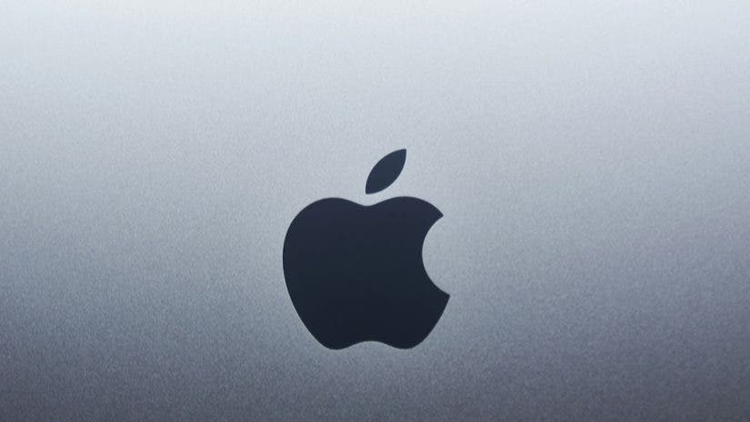 Apple logo on back of Mac