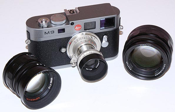 leica m9 camera and lenses