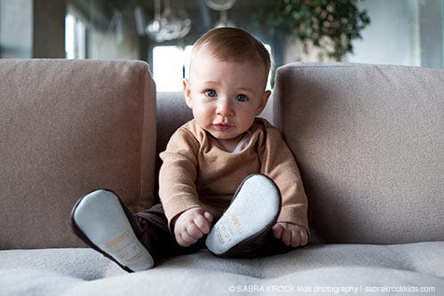 Baby looking at the camera