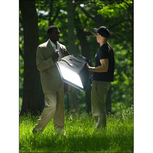 Light man with subject